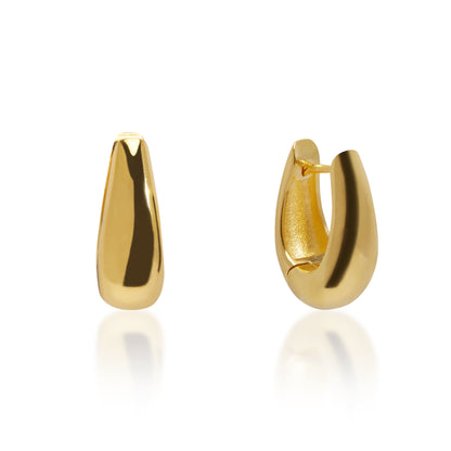 Timeless Gold Huggie Earrings 1