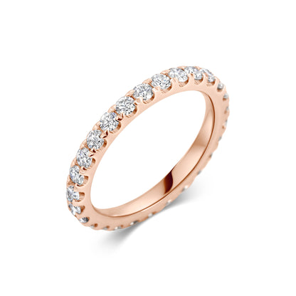 Elegant 0.7 TCW Round Lab-Grown Diamond Eternity Band 9