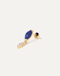 Load image into Gallery viewer, Ethereal Marquise Blue Opal and Lab Made Diamond Drop Earrings
