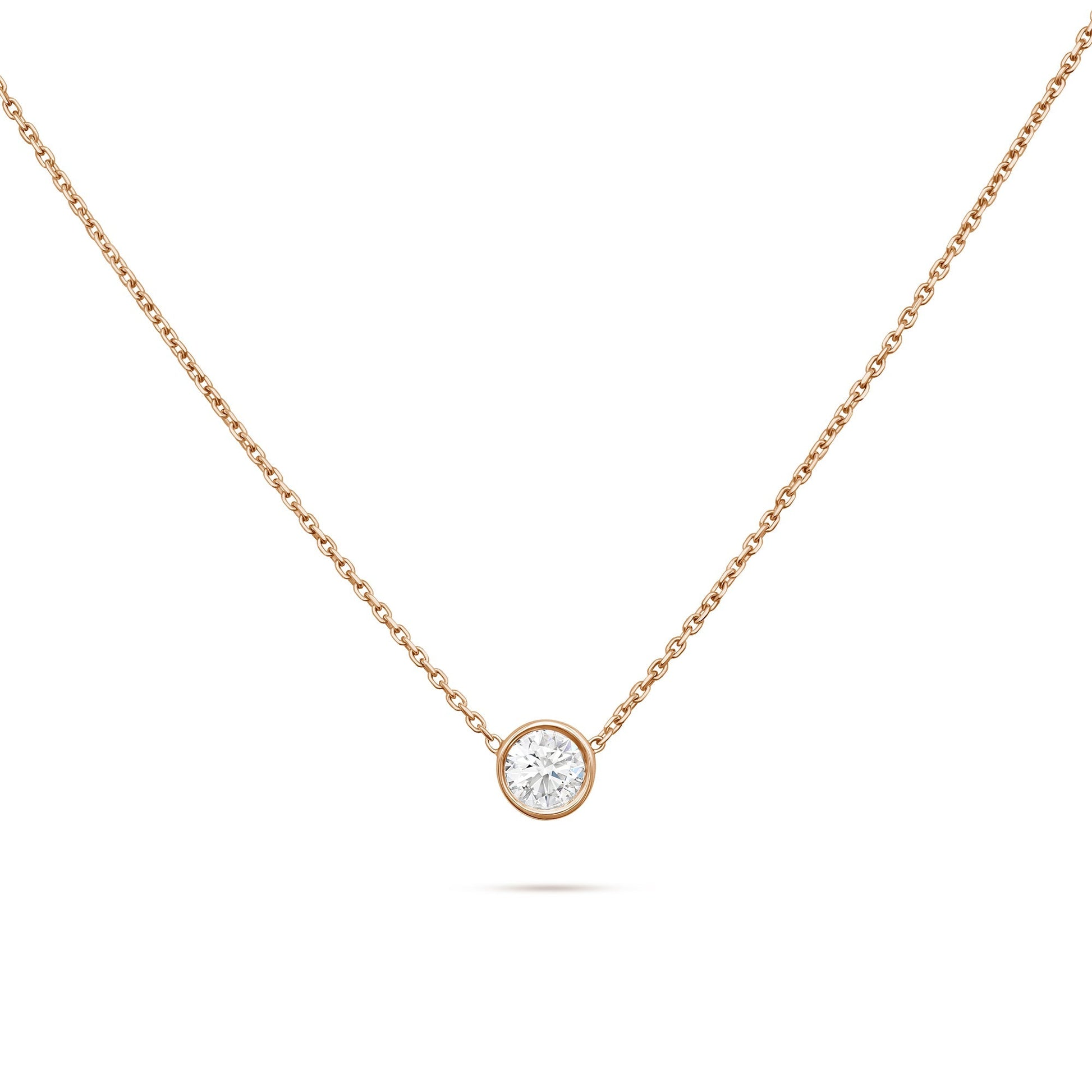 Solitaire- 1.0 CT Oval Lab Grown Diamond Necklace