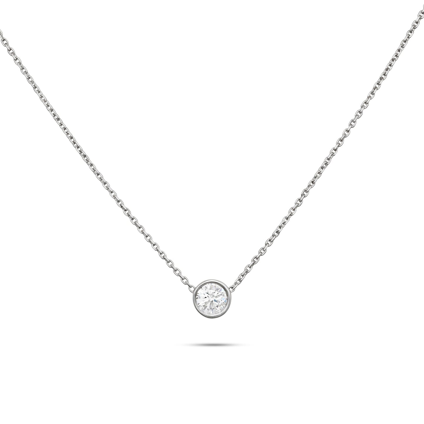 Solitaire- 1.0 CT Oval Lab Grown Diamond Necklace