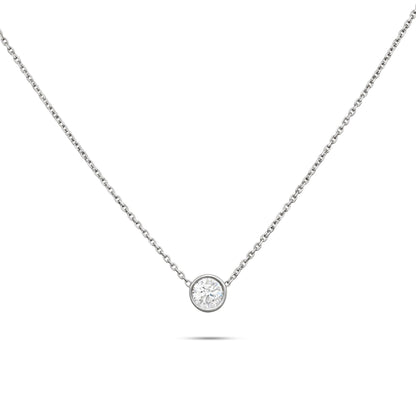 Solitaire- 1.0 CT Oval Lab Grown Diamond Necklace