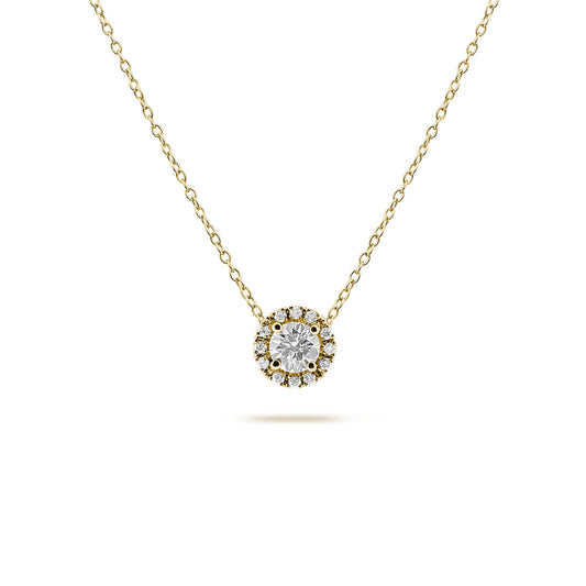 Solitaire- 1.0 CT Oval Lab Grown Diamond Necklace
