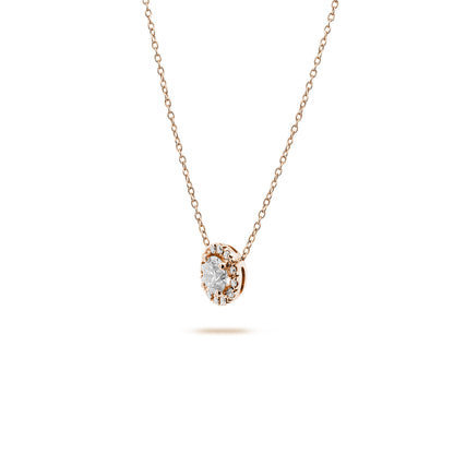 Solitaire- 1.0 CT Oval Lab Grown Diamond Necklace