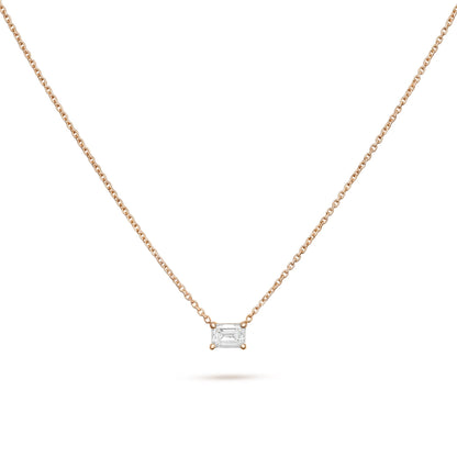 Solitaire- 1.0 CT Oval Lab Grown Diamond Necklace