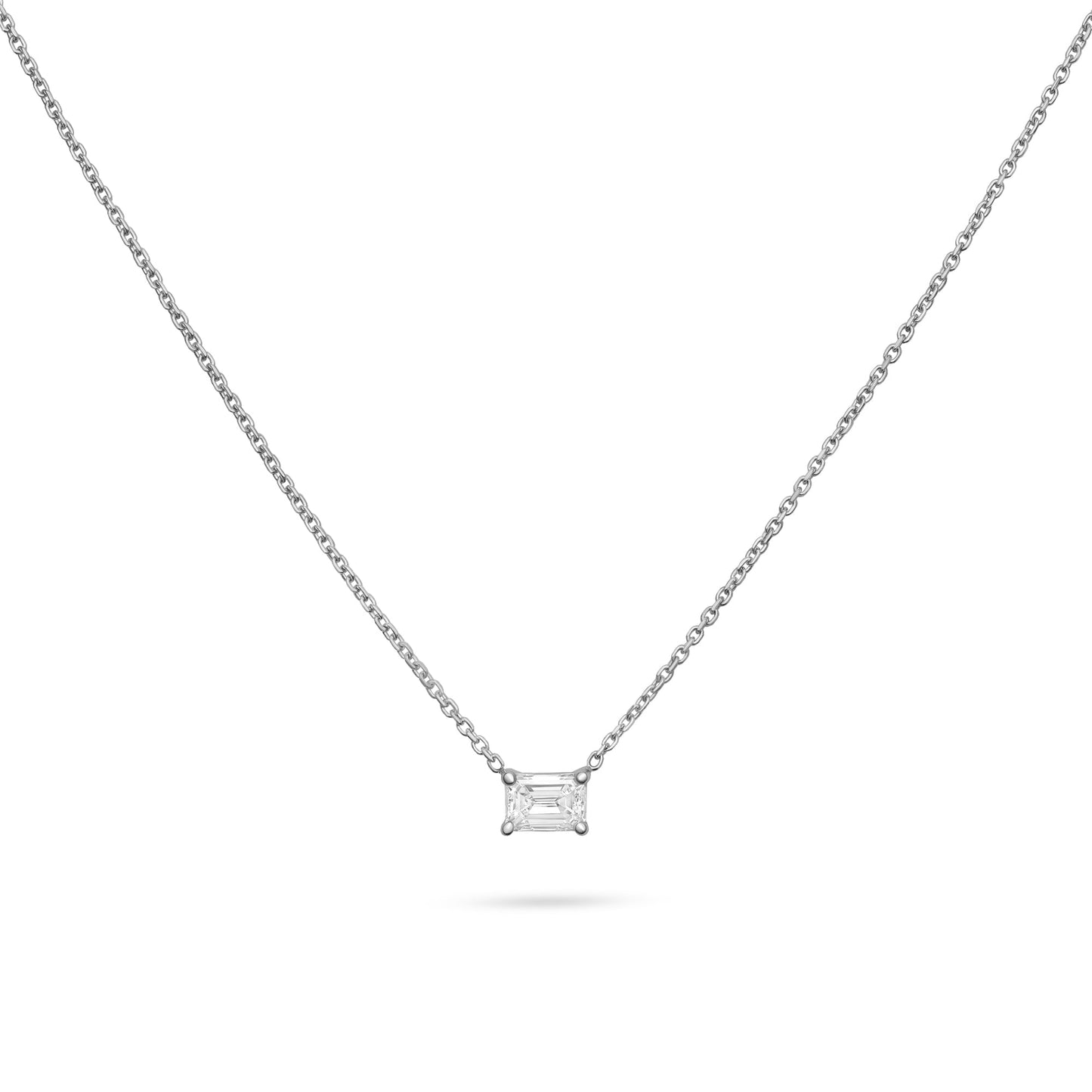 Solitaire- 1.0 CT Oval Lab Grown Diamond Necklace