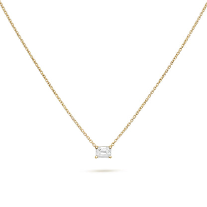 Solitaire- 1.0 CT Oval Lab Grown Diamond Necklace
