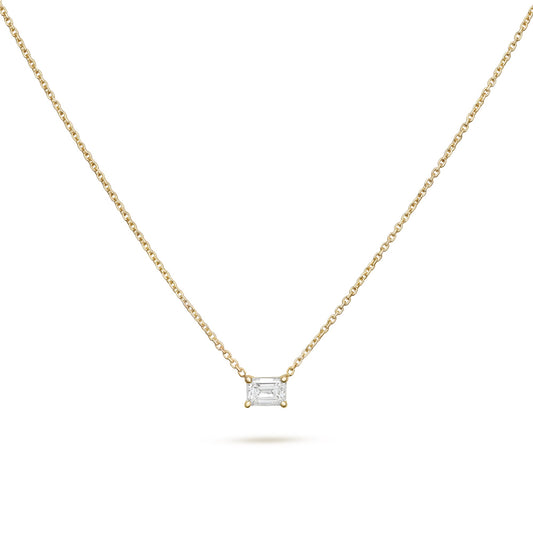Solitaire- 1.0 CT Oval Lab Grown Diamond Necklace