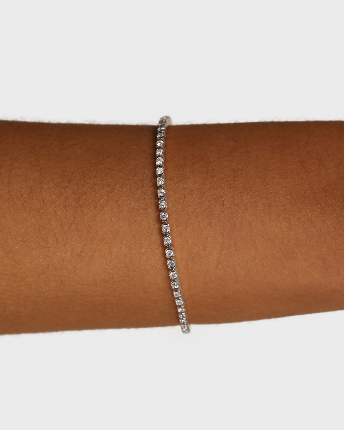 Exquisite 1 TCW Round Lab-Grown Diamond Tennis Bracelet 3