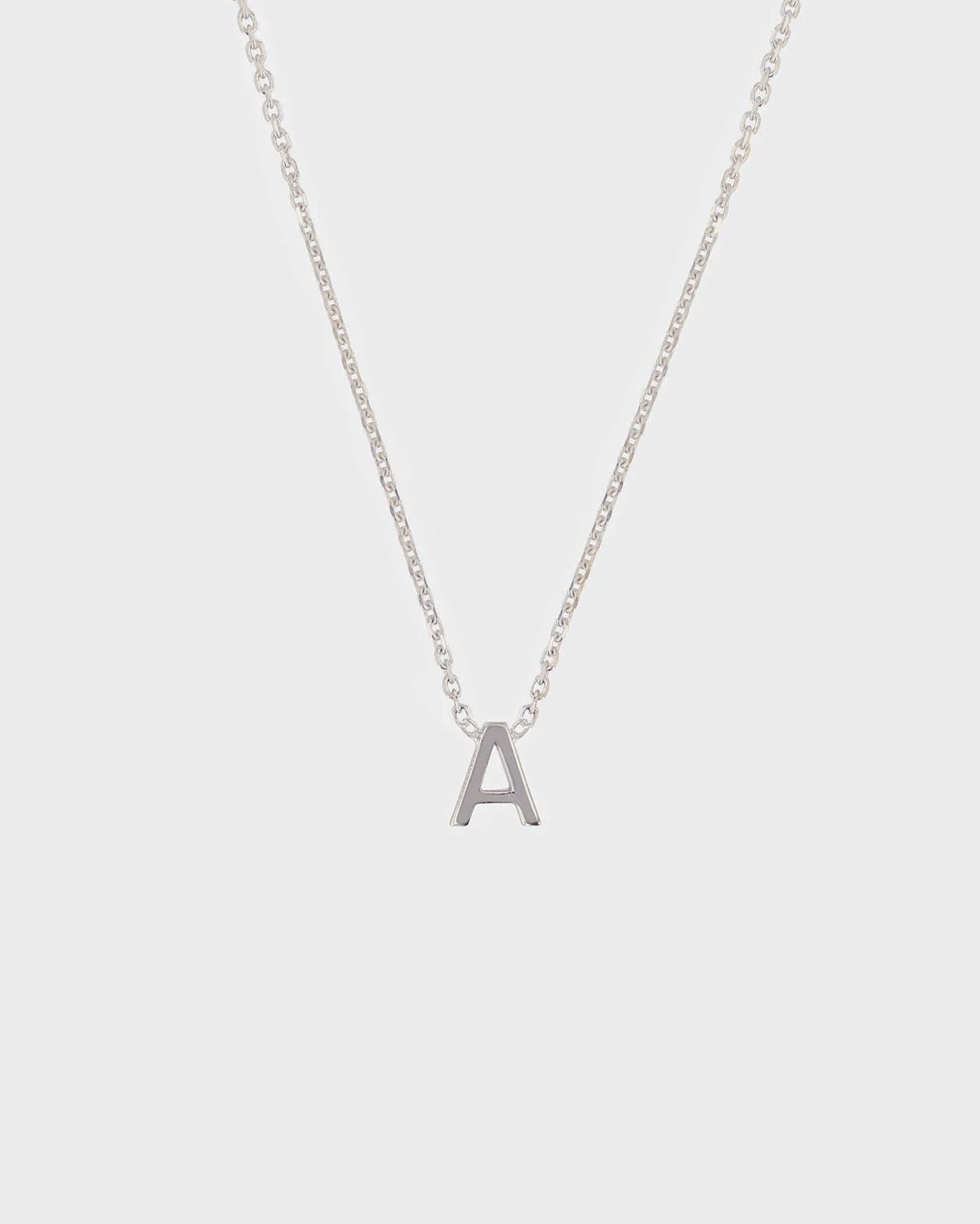 Simple Initial Chain Letter Necklace 1