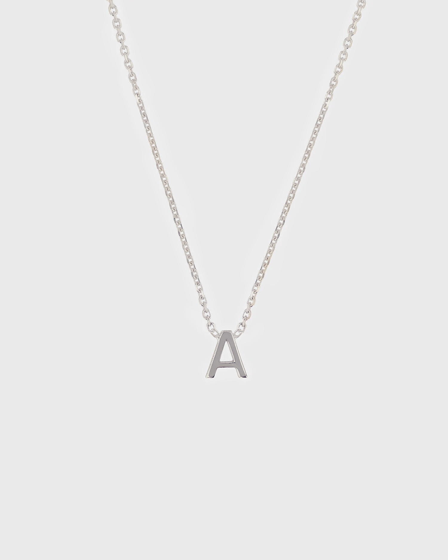 Simple Initial Chain Letter Necklace