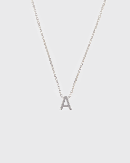 Simple Initial Chain Letter Necklace 1