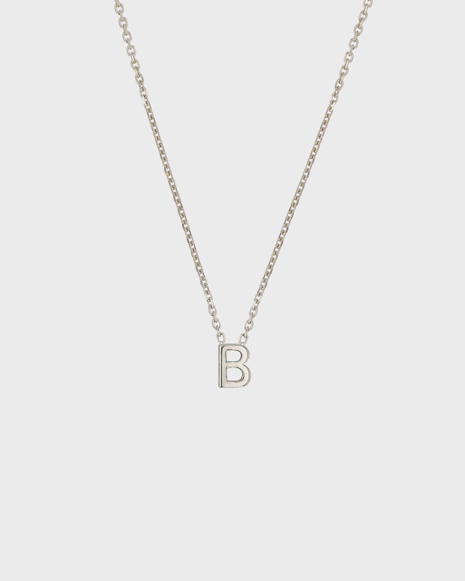 Simple Initial Chain Letter Necklace