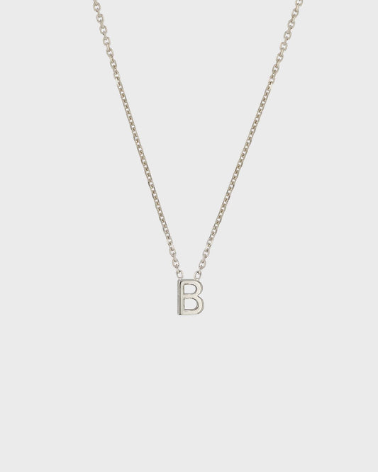 Simple Initial Chain Letter Necklace