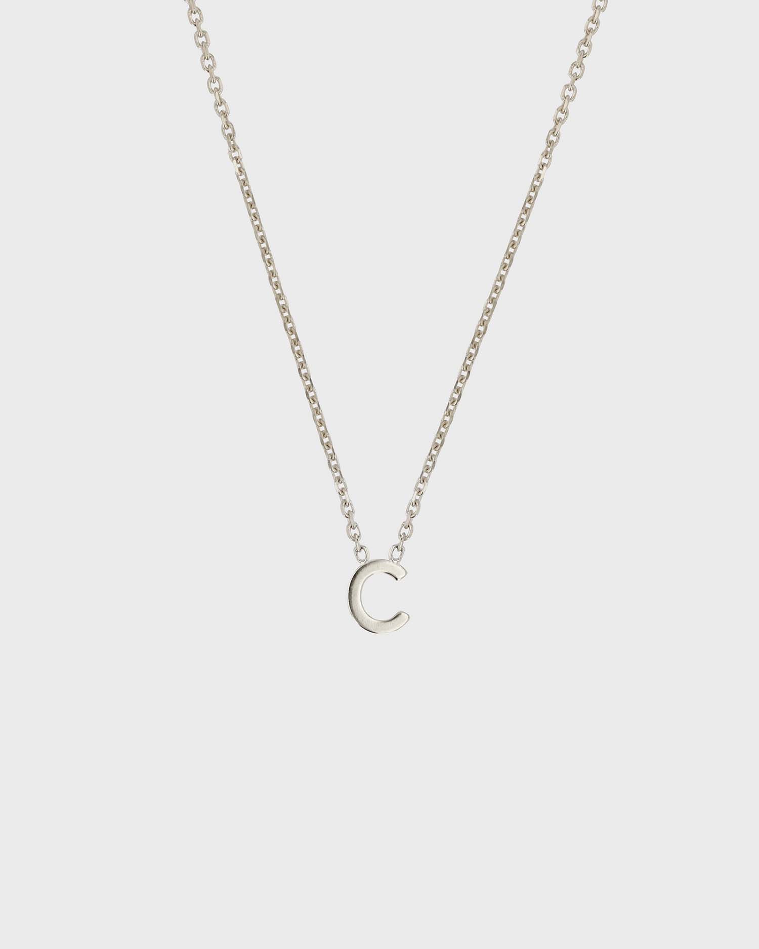 Simple Initial Chain Letter Necklace