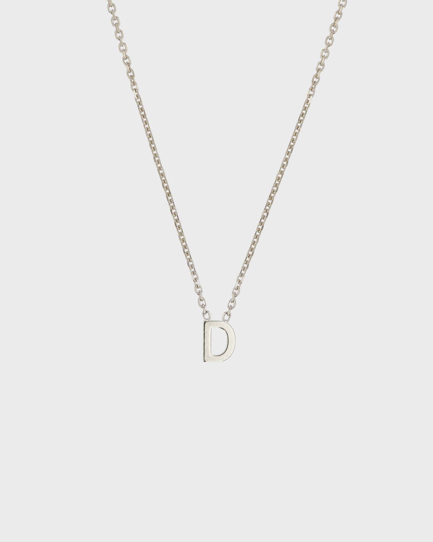 Simple Initial Chain Letter Necklace 4