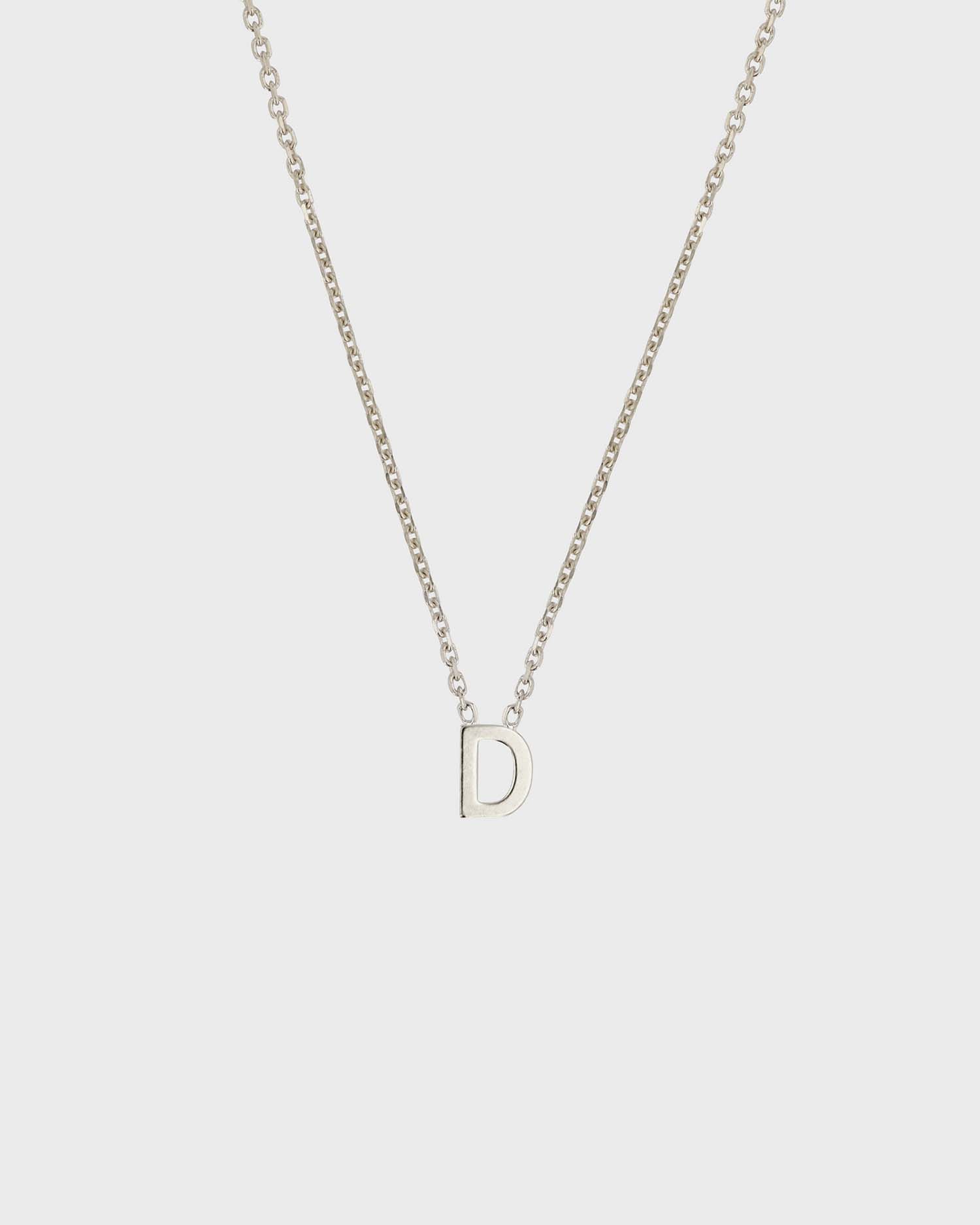 Simple Initial Chain Letter Necklace