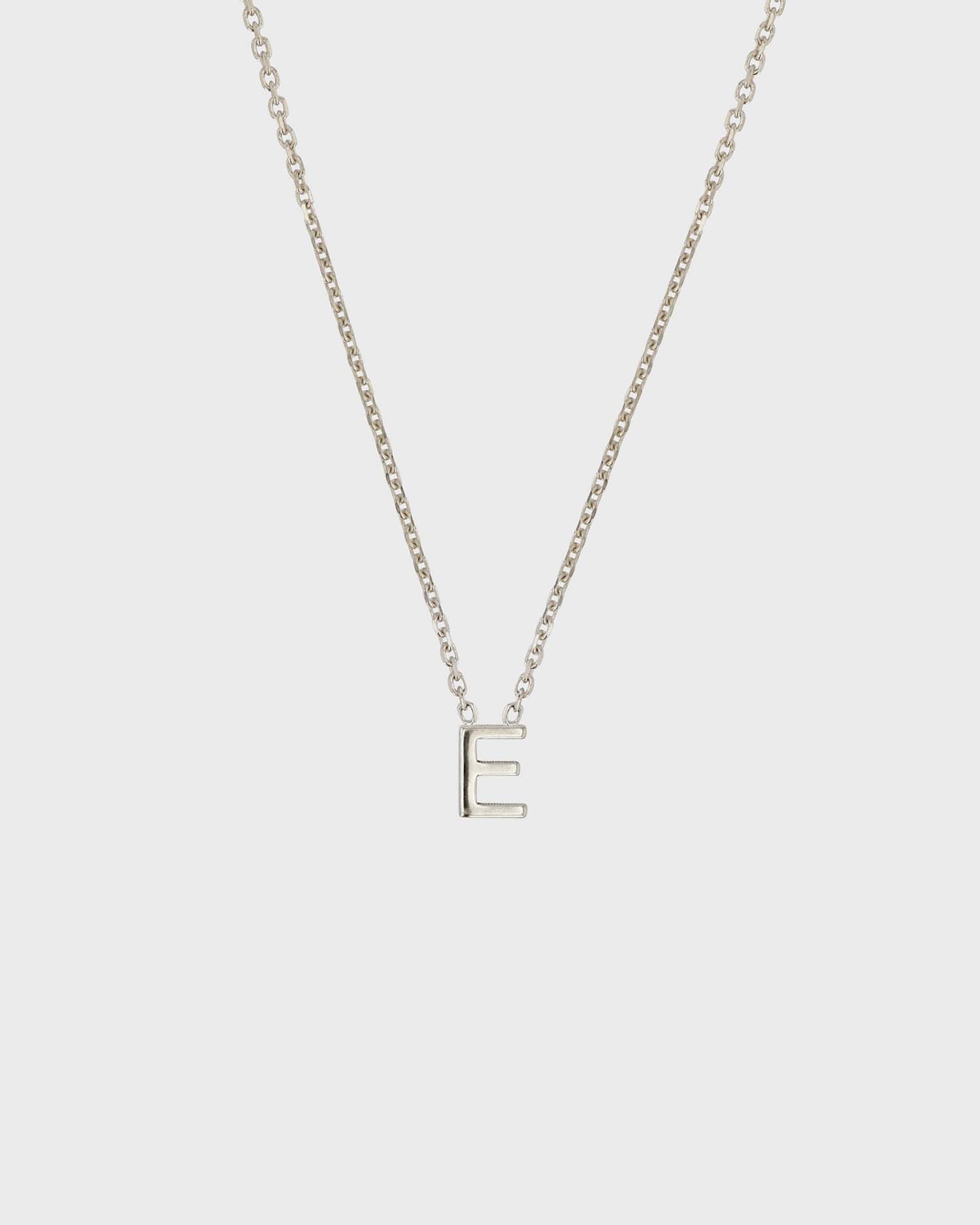 Simple Initial Chain Letter Necklace