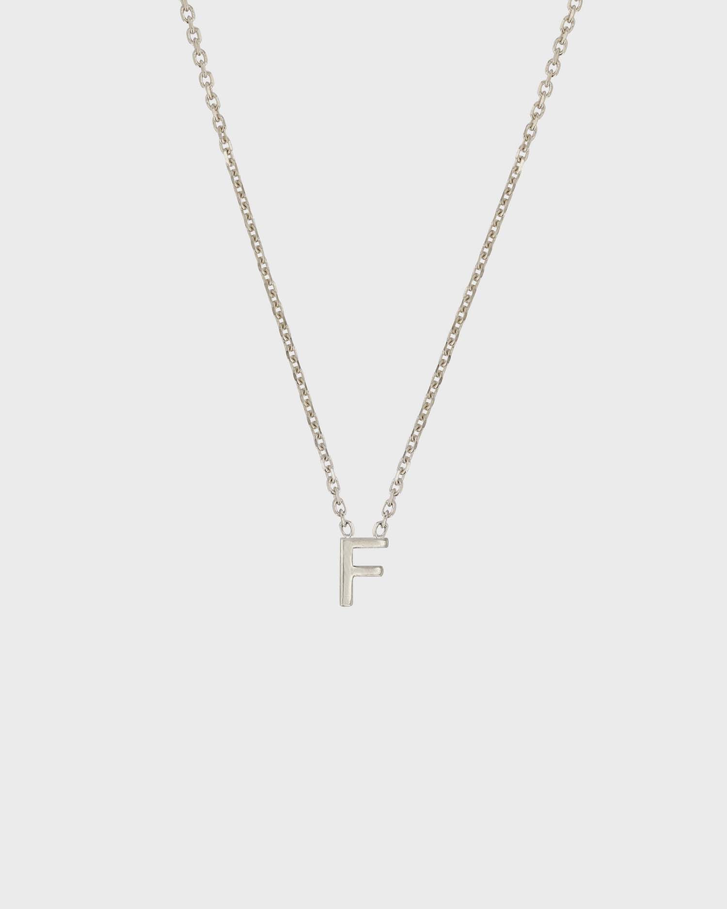 Simple Initial Chain Letter Necklace 6