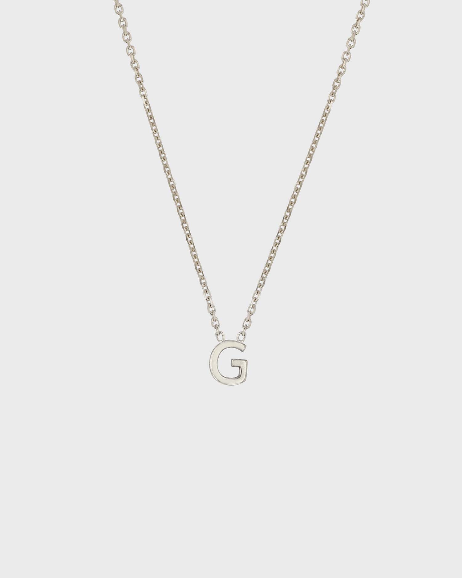 Simple Initial Chain Letter Necklace 7