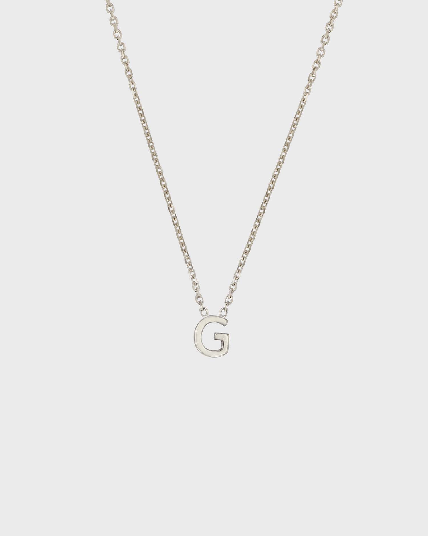 Simple Initial Chain Letter Necklace