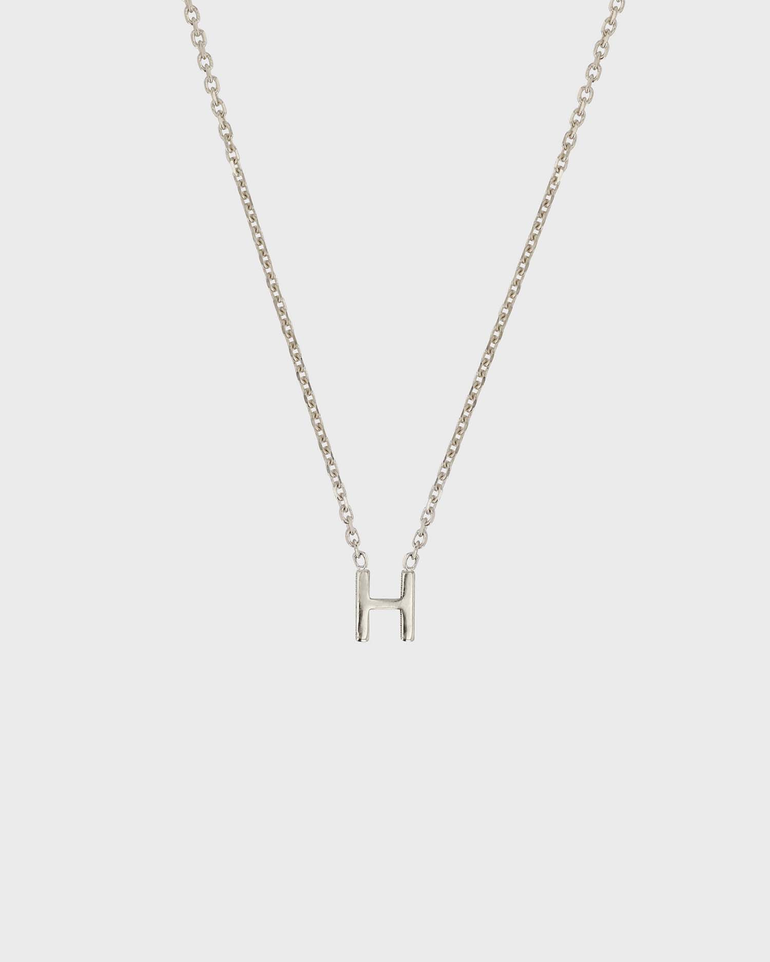 Simple Initial Chain Letter Necklace 8