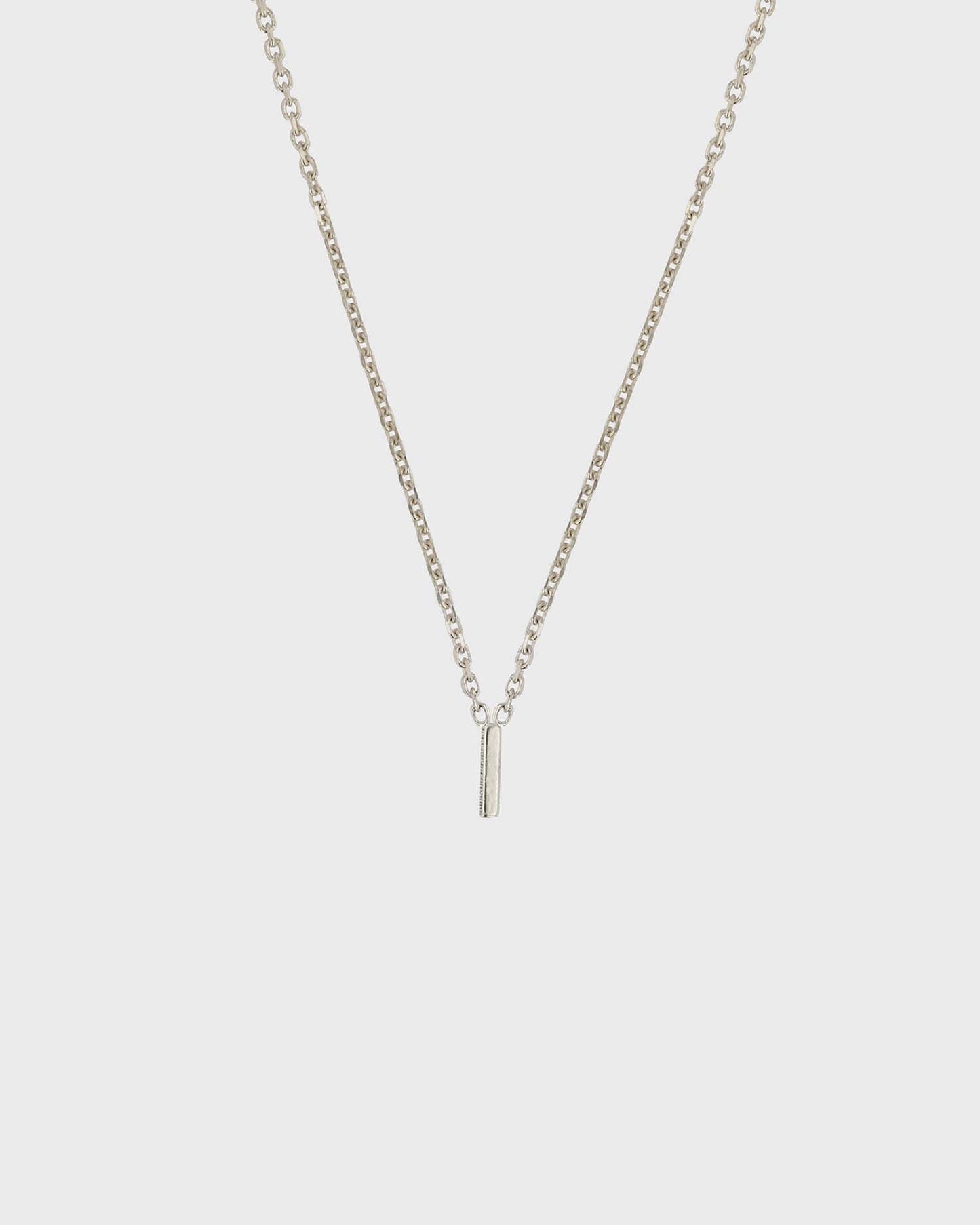 Simple Initial Chain Letter Necklace 9
