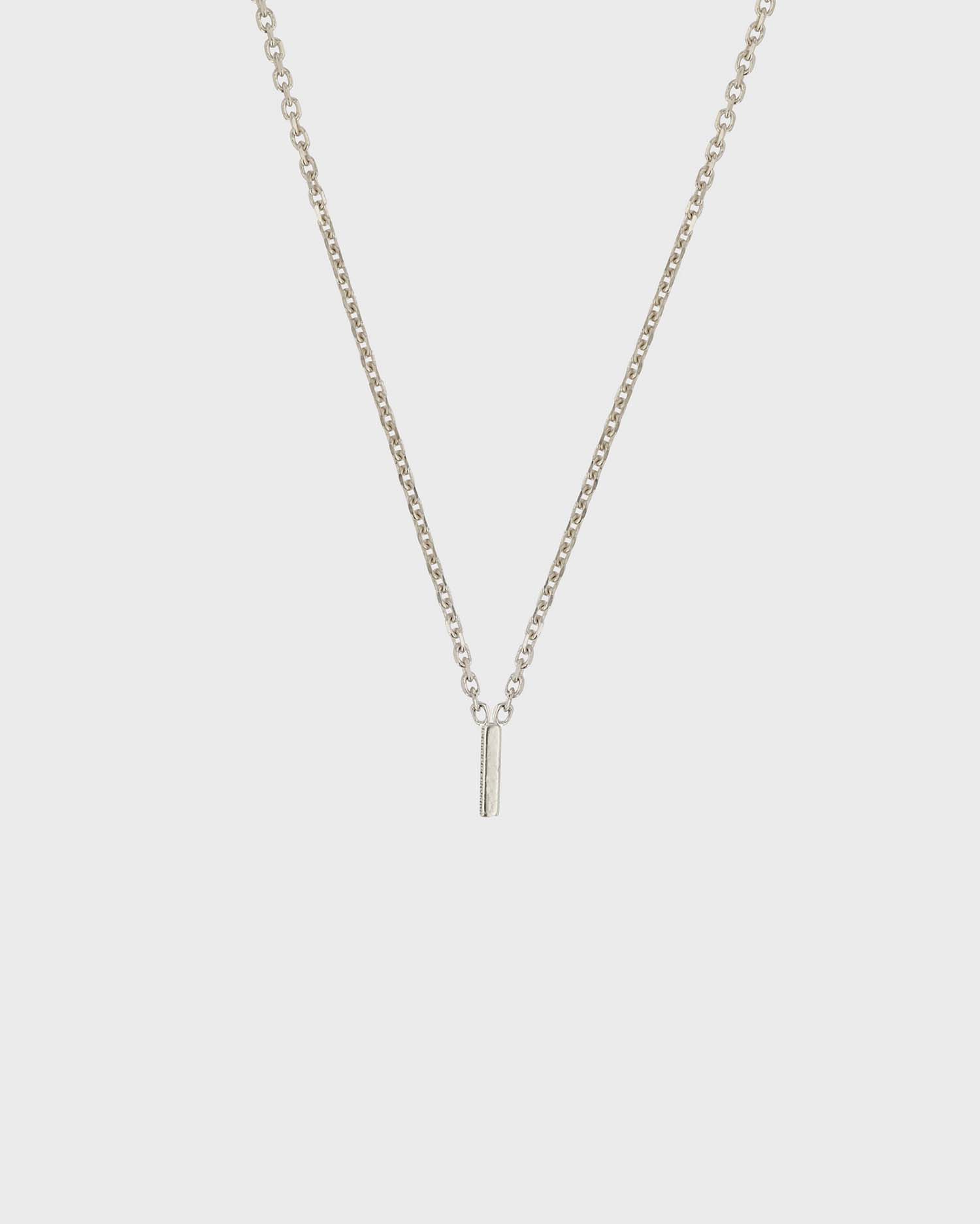 Simple Initial Chain Letter Necklace