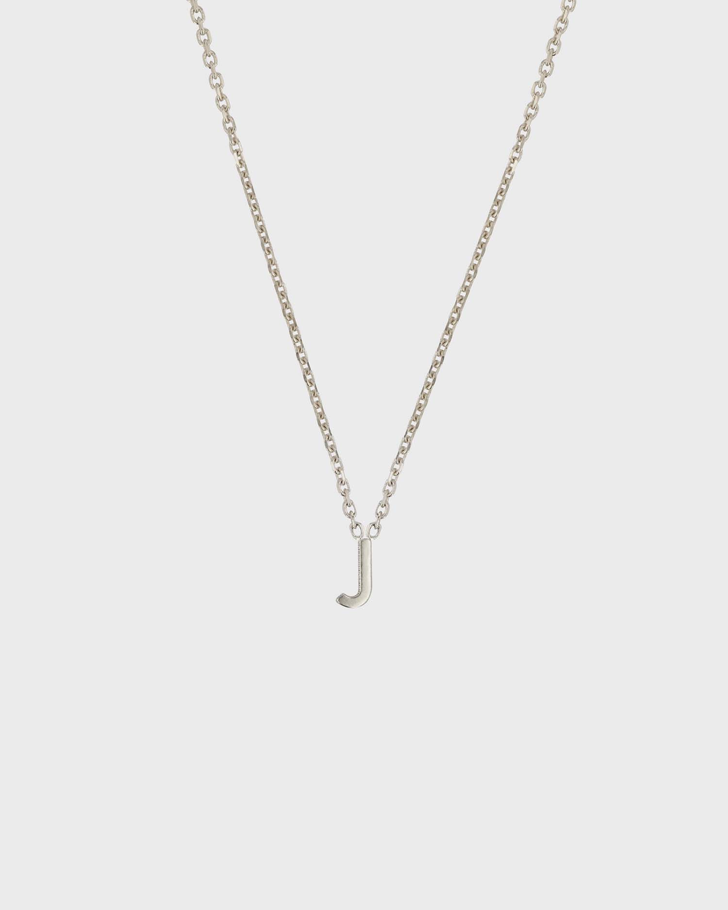 Simple Initial Chain Letter Necklace 10