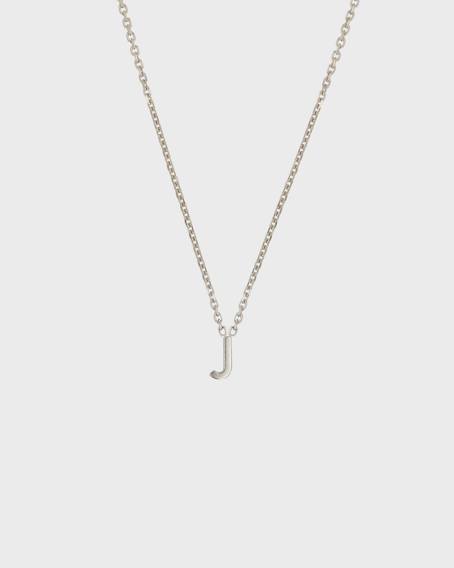 Simple Initial Chain Letter Necklace