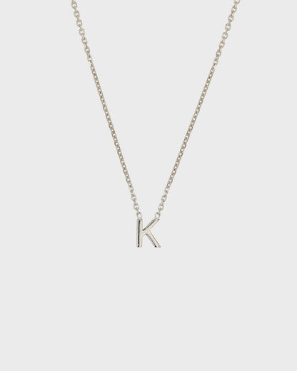 Simple Initial Chain Letter Necklace 11