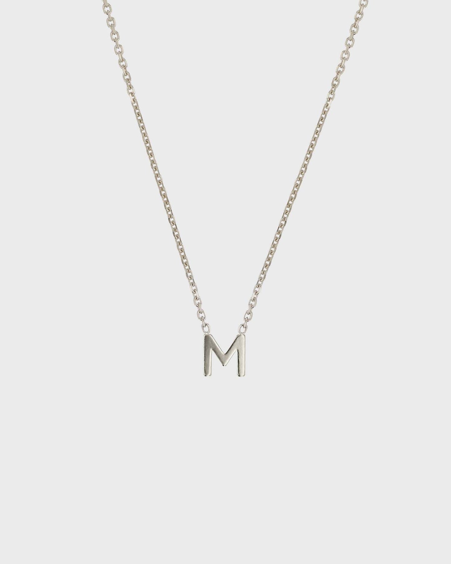 Simple Initial Chain Letter Necklace 13