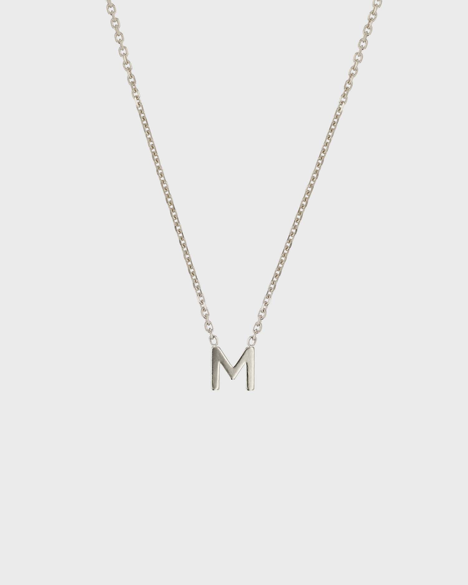 Simple Initial Chain Letter Necklace 13