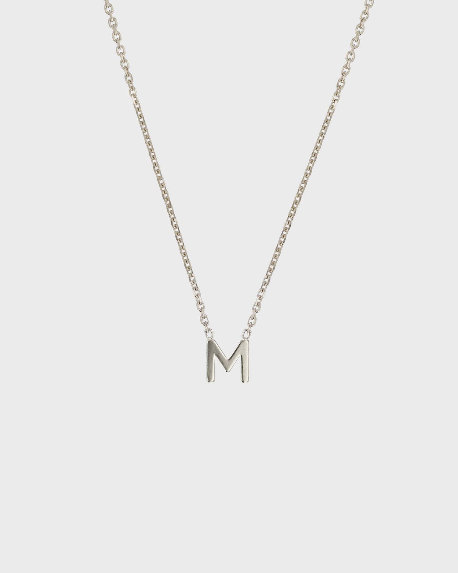 Simple Initial Chain Letter Necklace