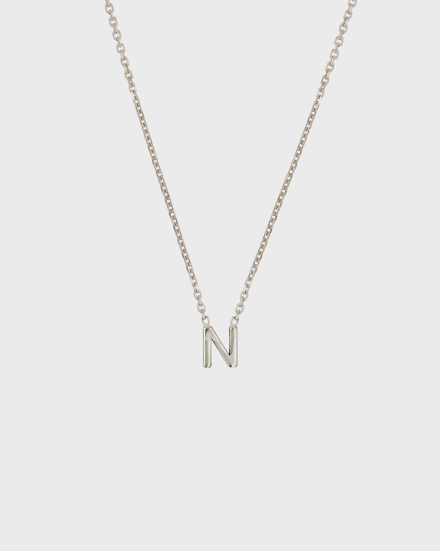 Simple Initial Chain Letter Necklace