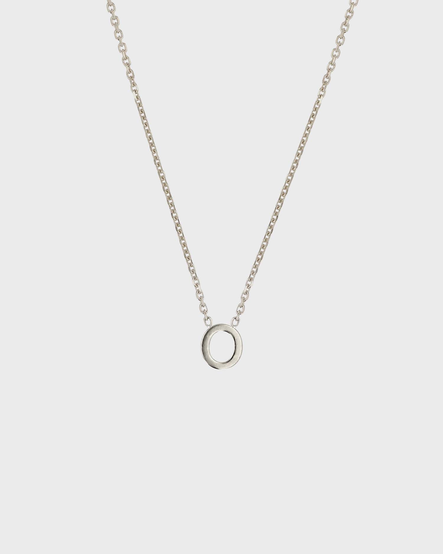 Simple Initial Chain Letter Necklace 15