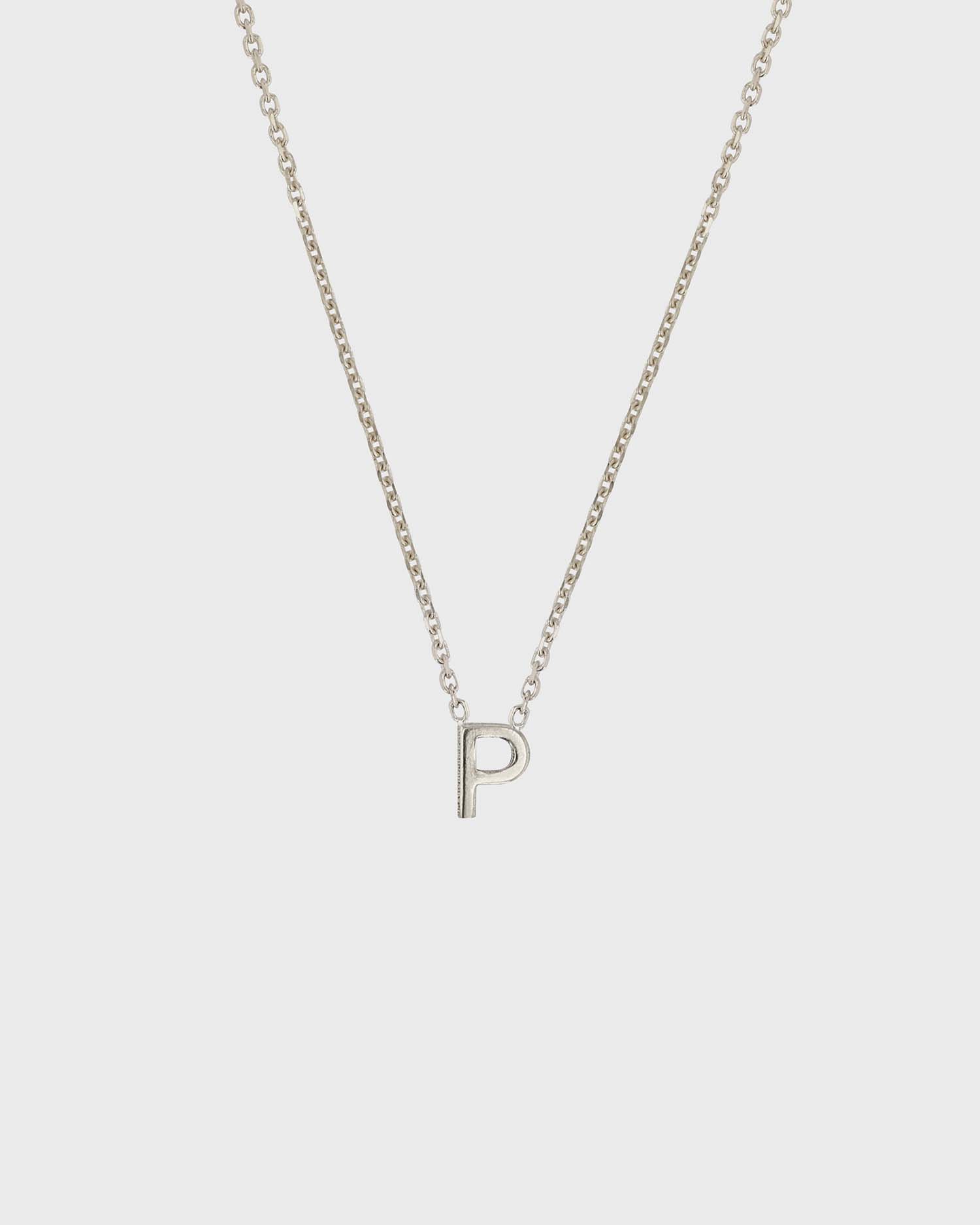 Simple Initial Chain Letter Necklace