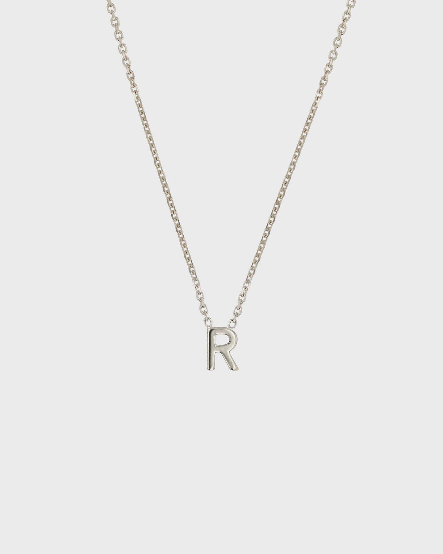 Simple Initial Chain Letter Necklace 18