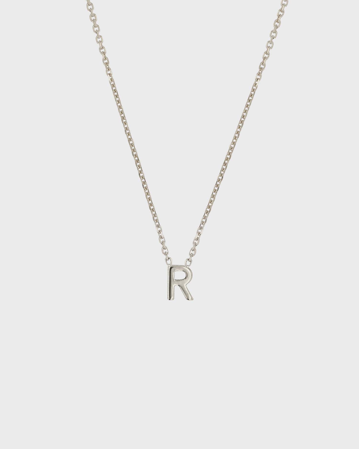 Simple Initial Chain Letter Necklace 18