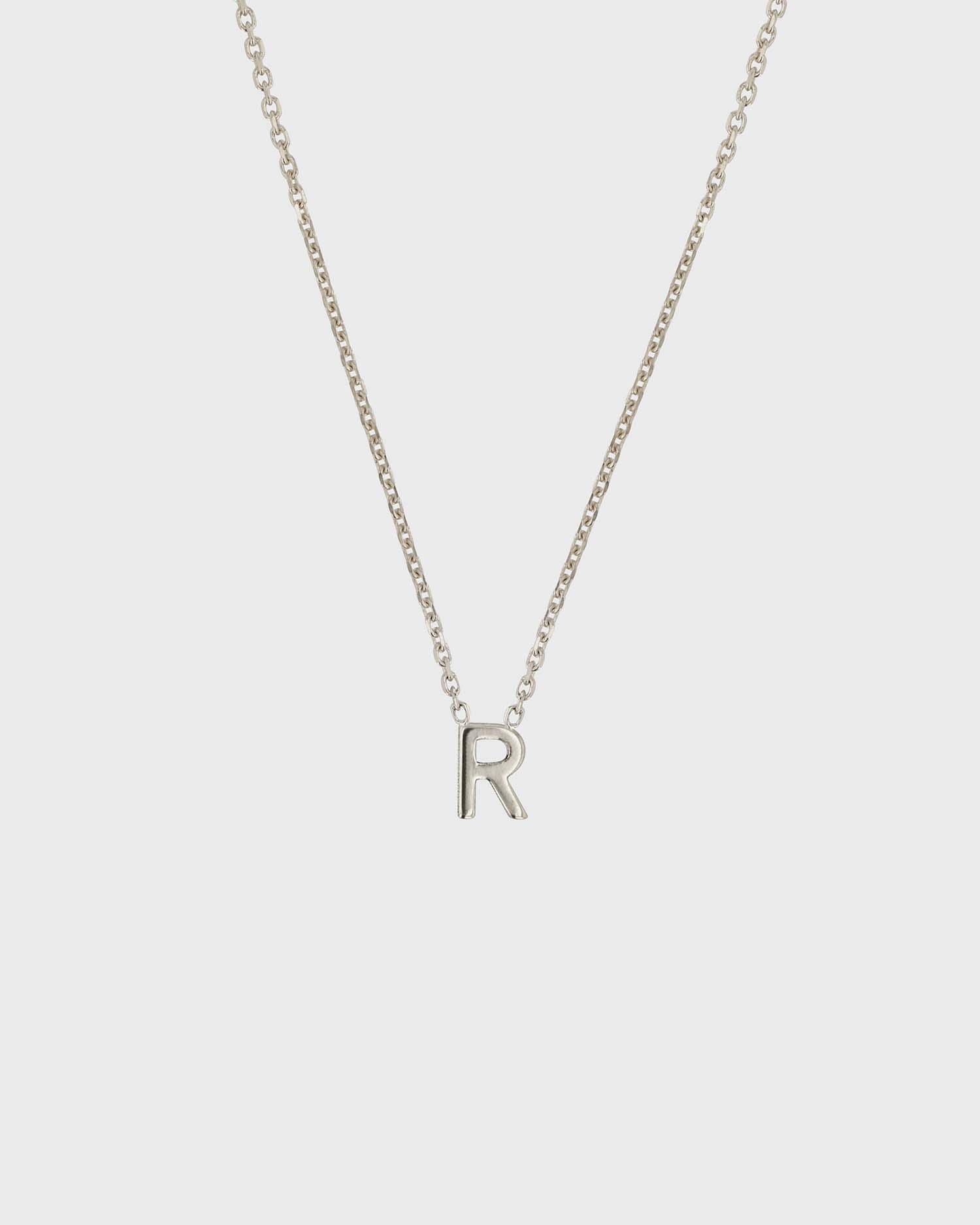 Simple Initial Chain Letter Necklace