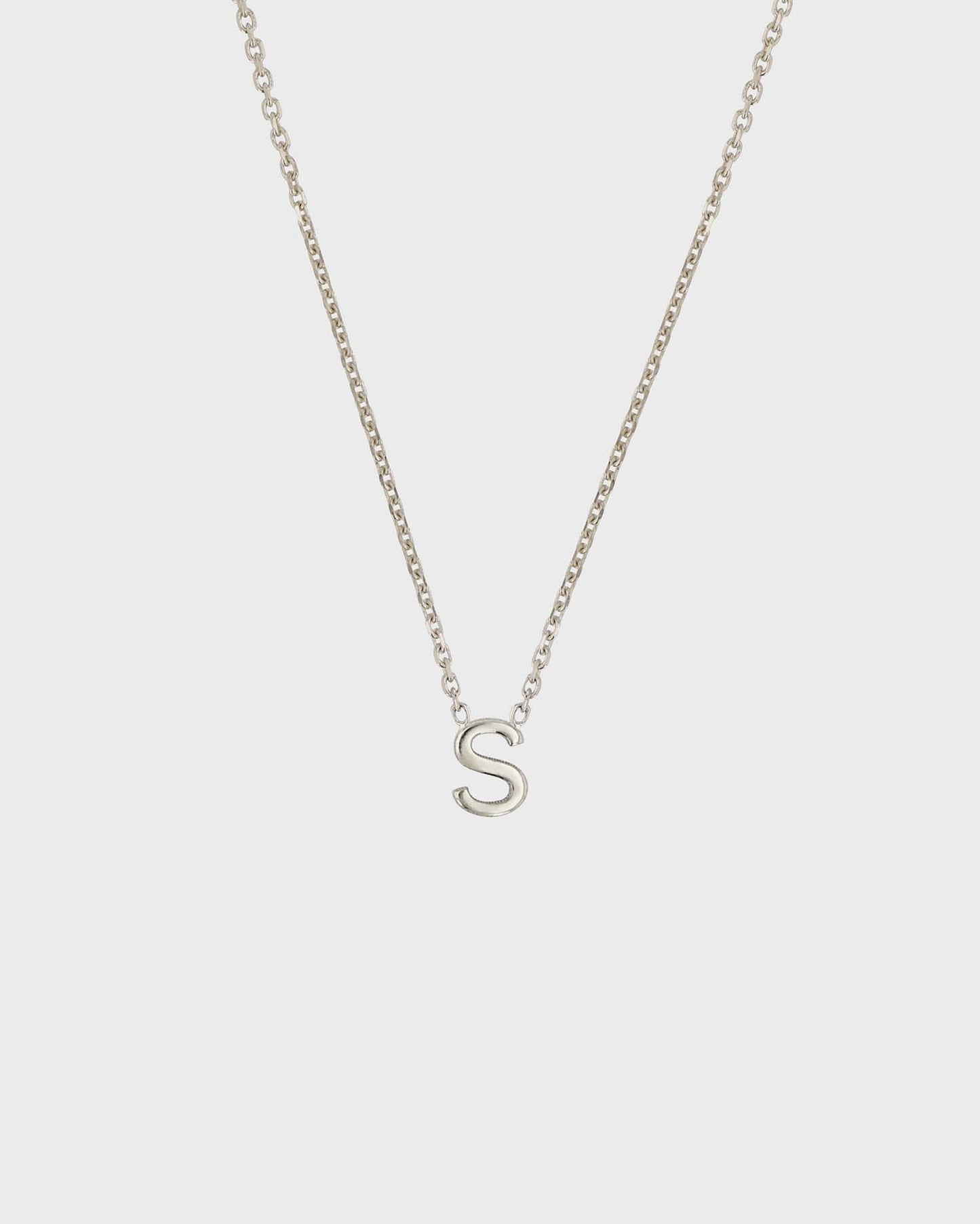 Simple Initial Chain Letter Necklace 19