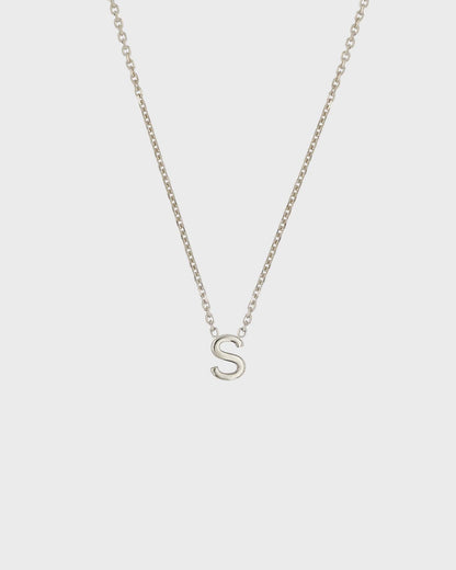 Simple Initial Chain Letter Necklace 19