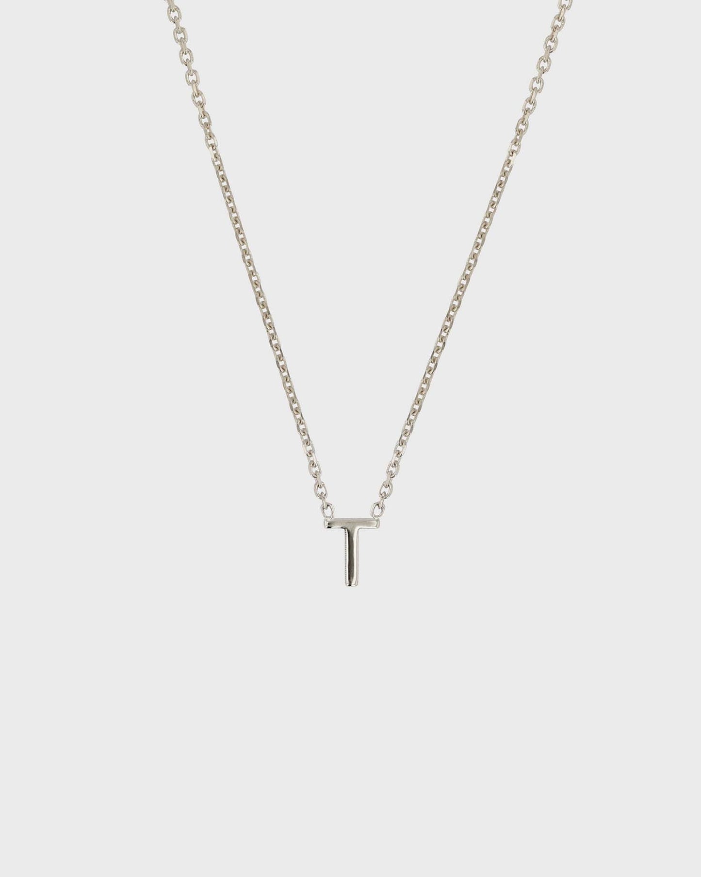 Simple Initial Chain Letter Necklace 20