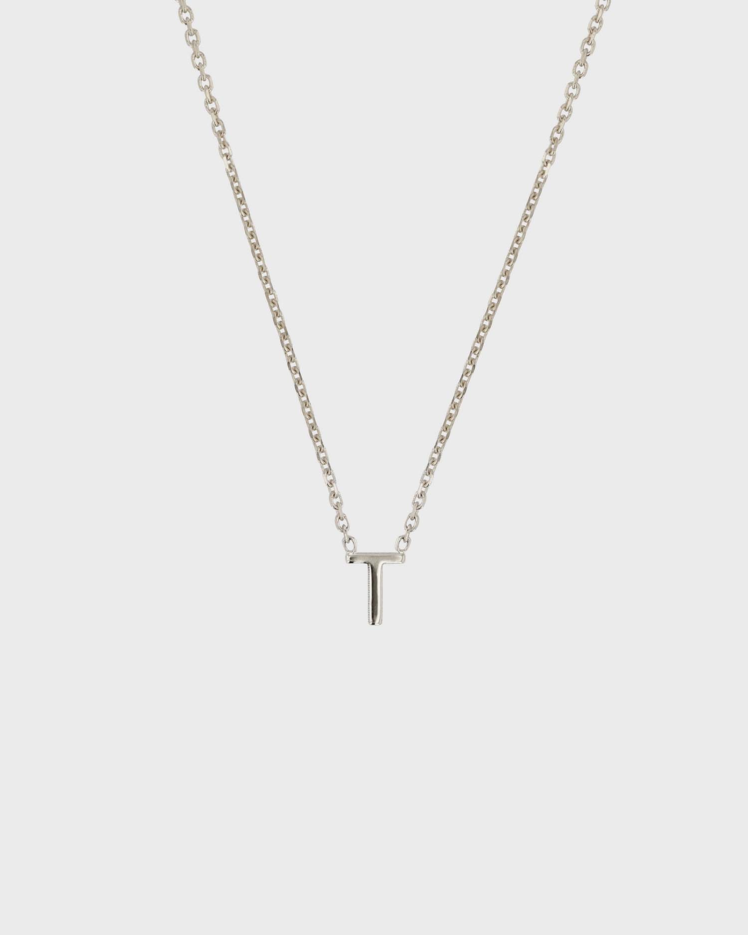 Simple Initial Chain Letter Necklace