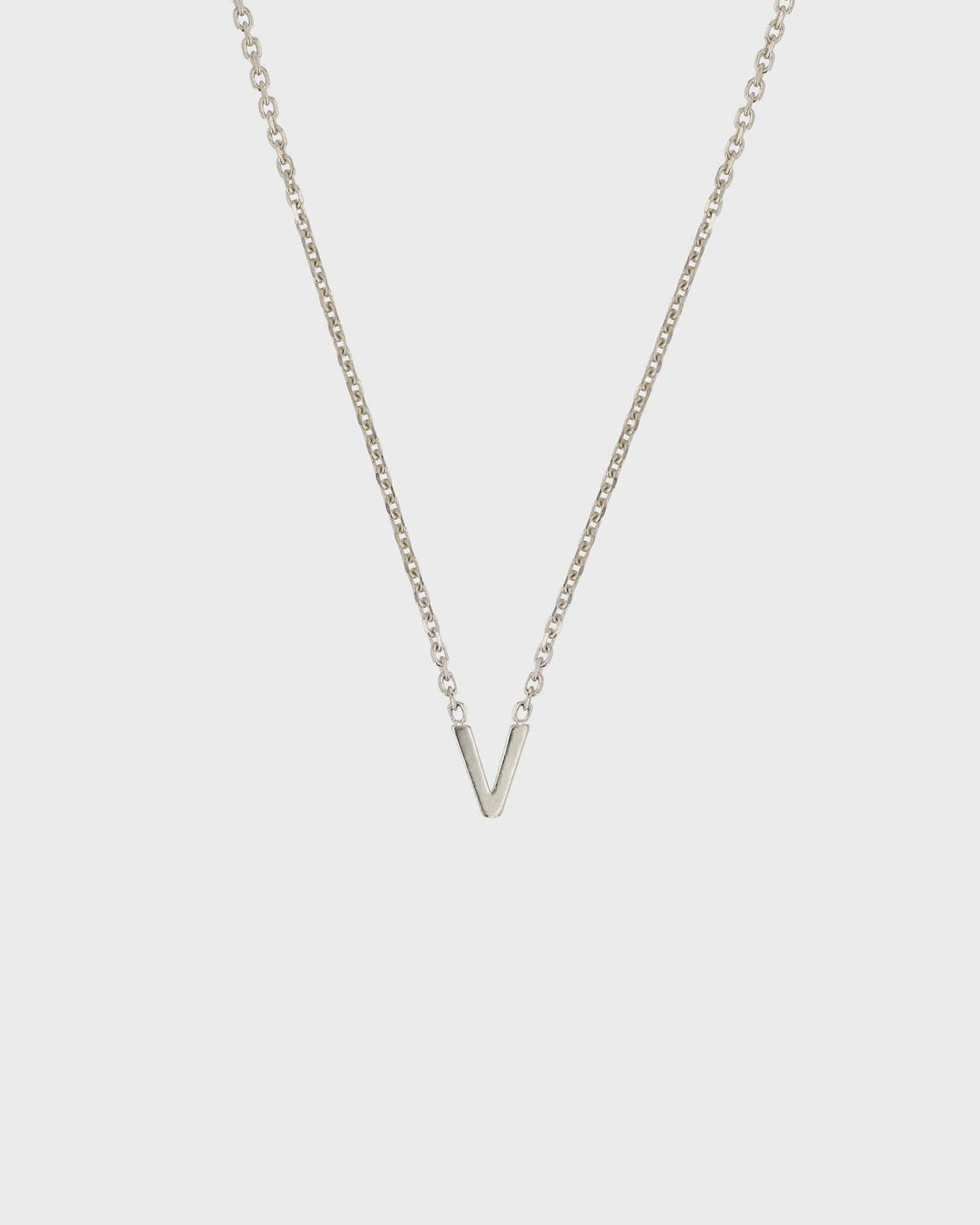 Simple Initial Chain Letter Necklace 22