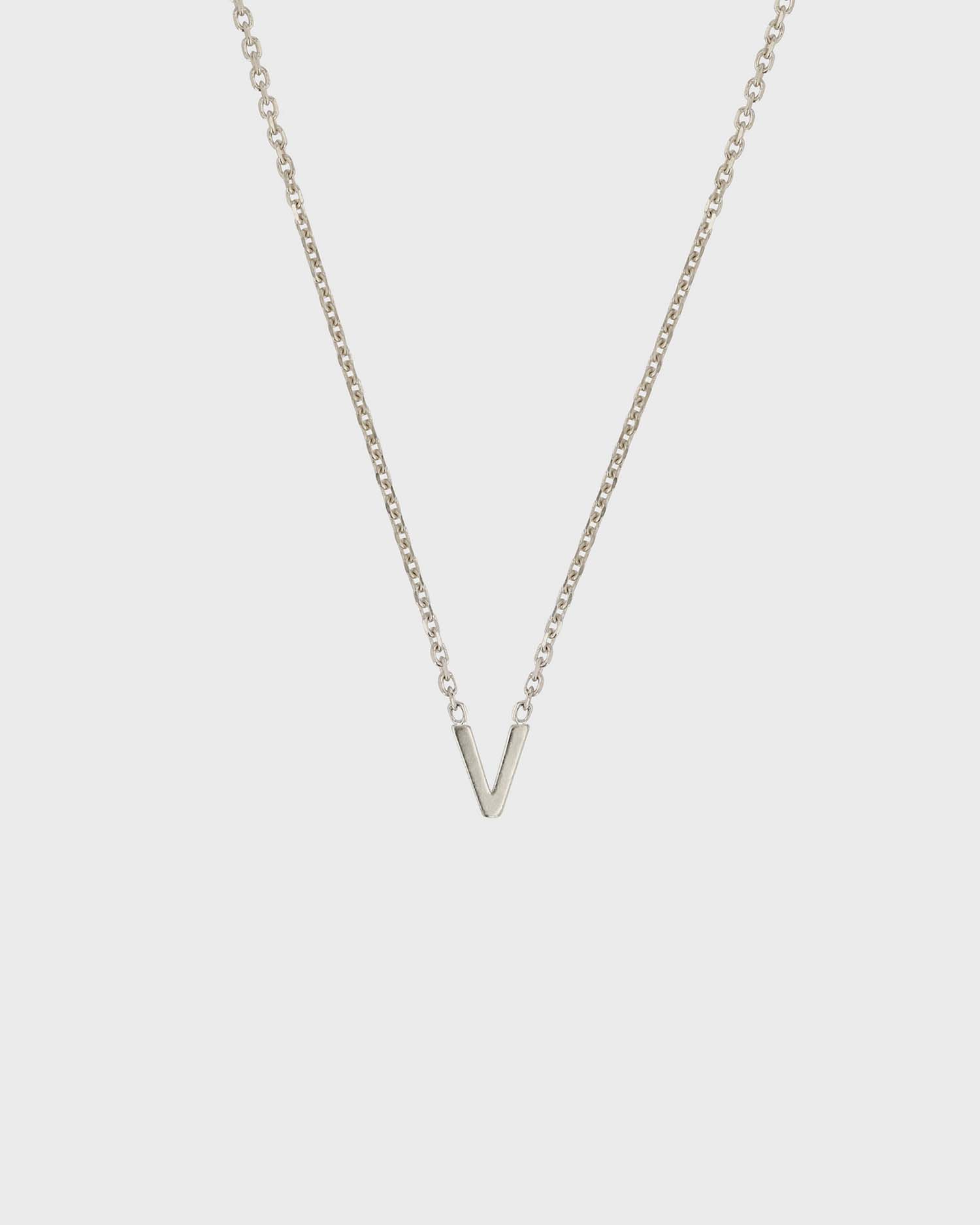Simple Initial Chain Letter Necklace 22