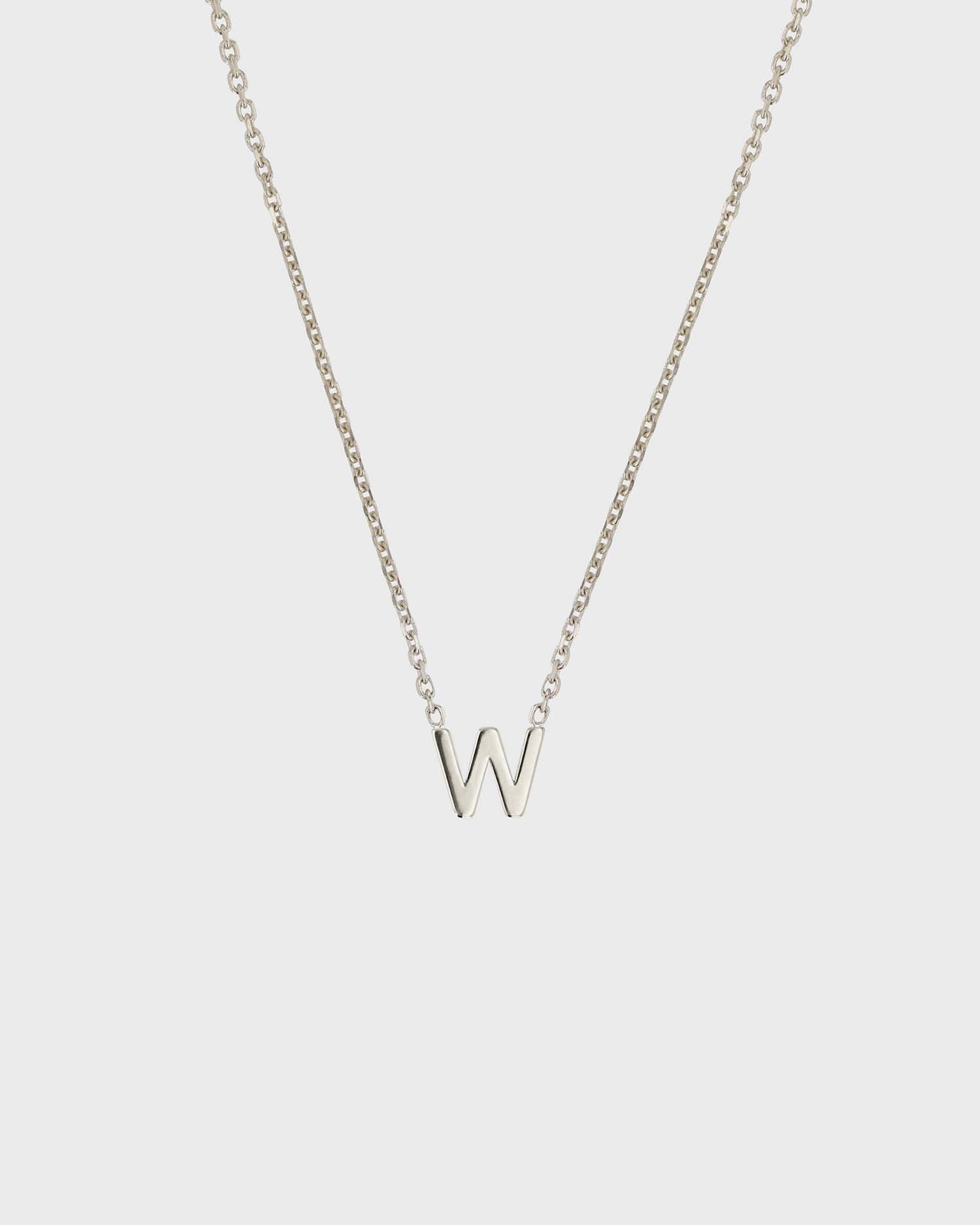 Simple Initial Chain Letter Necklace 23
