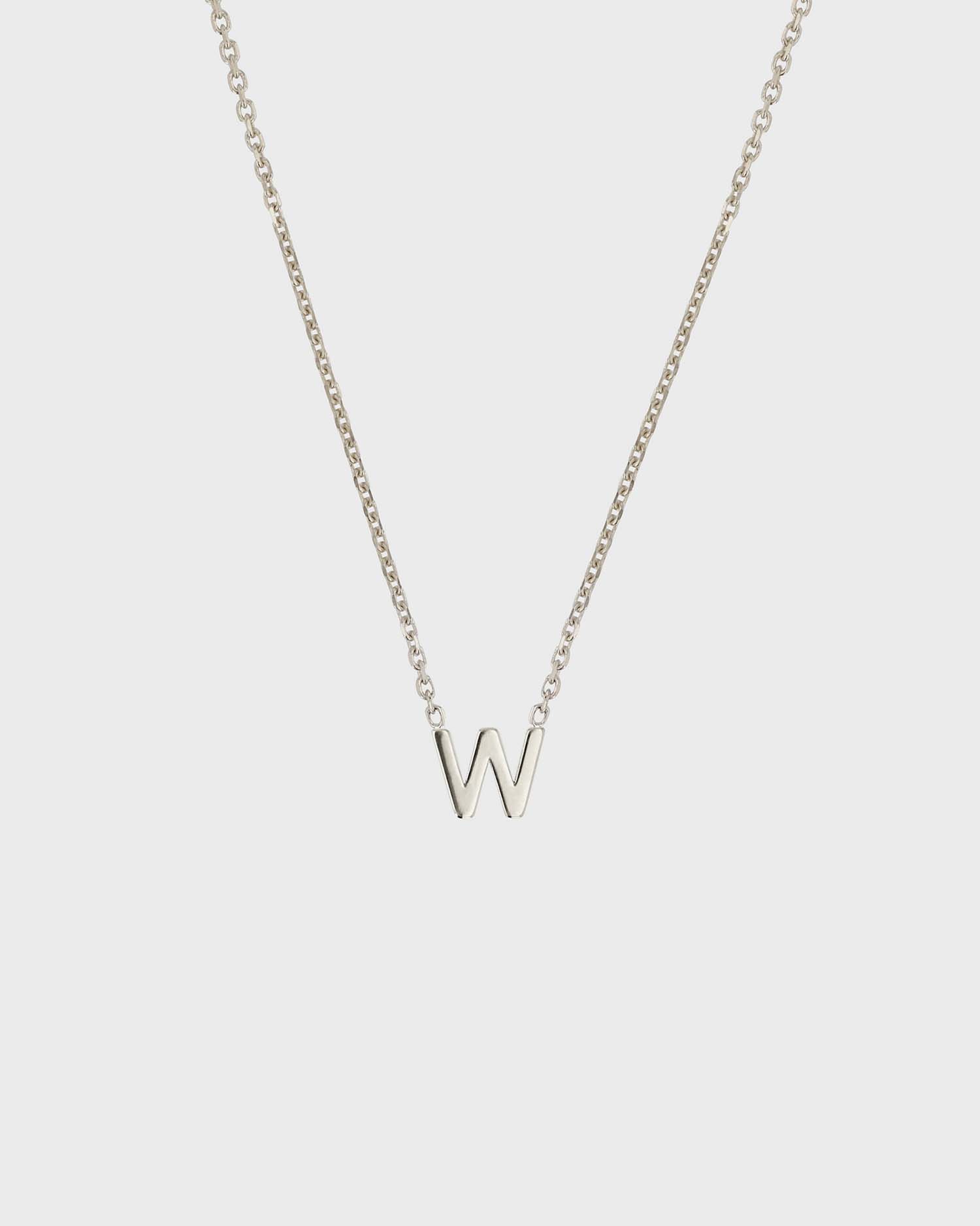 Simple Initial Chain Letter Necklace