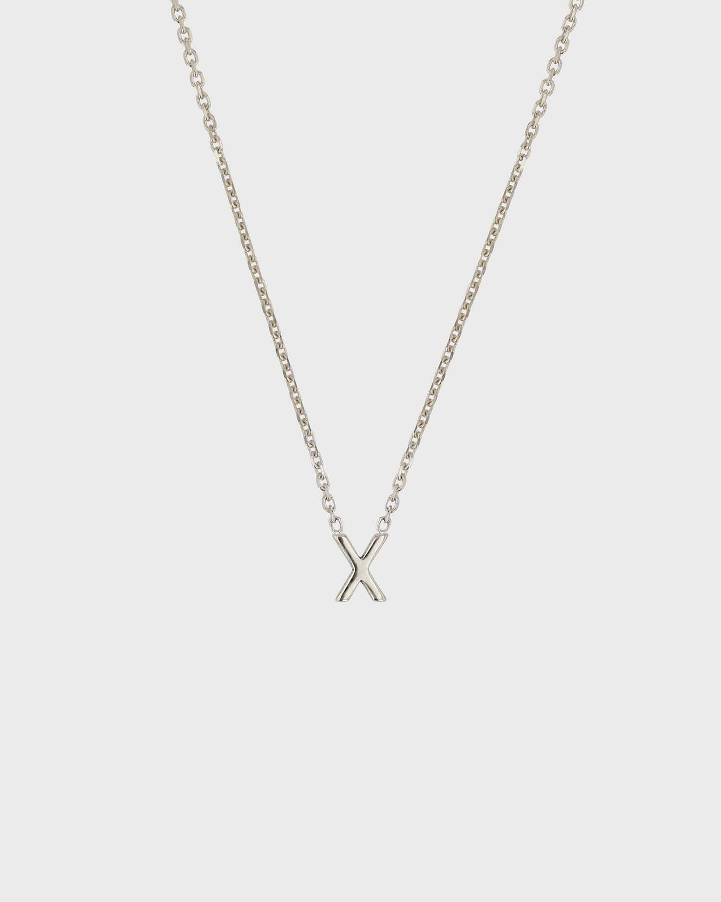 Simple Initial Chain Letter Necklace 24