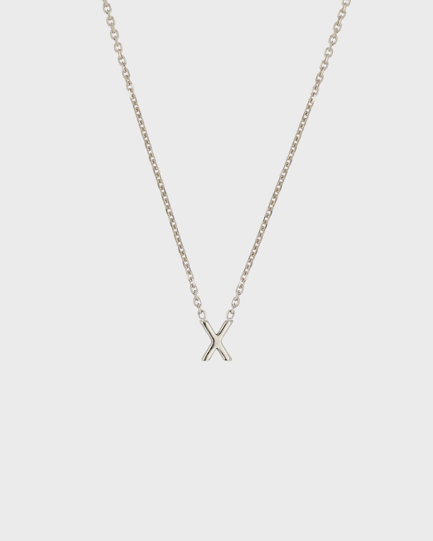 Simple Initial Chain Letter Necklace 24